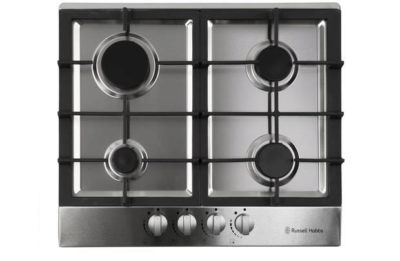 Russell Hobbs RH60GH402SS Gas Hob - Stainless Steel